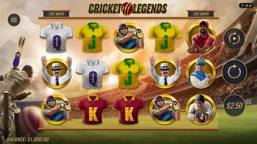 Cricket Legends Slot Machine