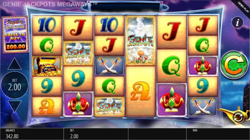 Genie Jackpots Megaways slots by Blueprint Gaming