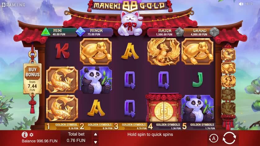 Maneki 88 Gold Slot Machine