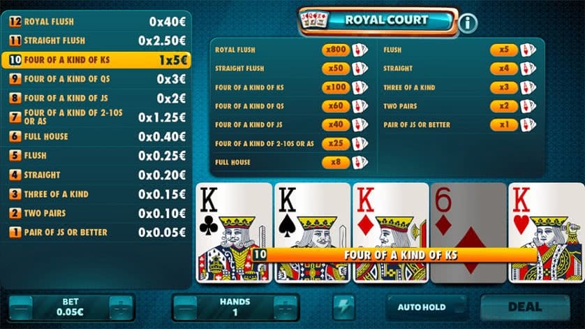 Royal Court Poker online