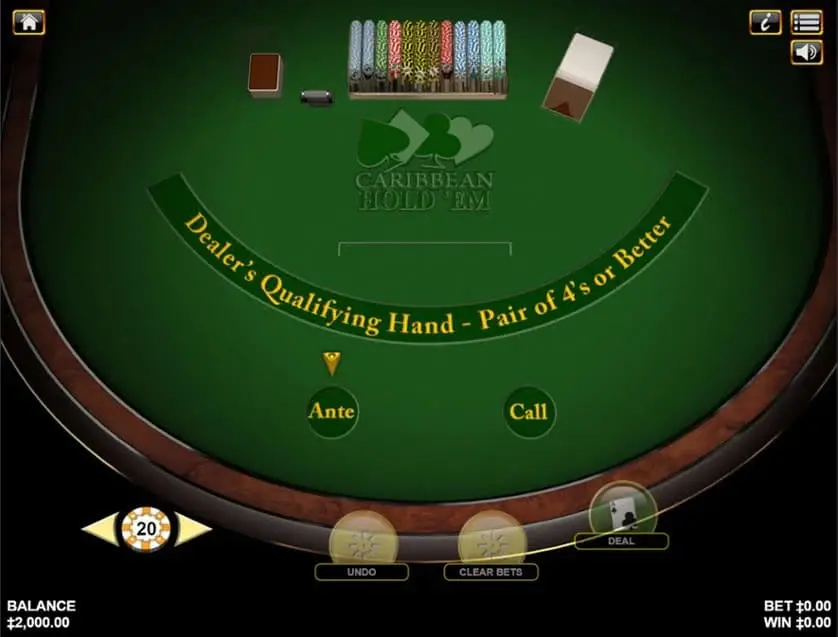 Pôquer Hold'em Caribenho online