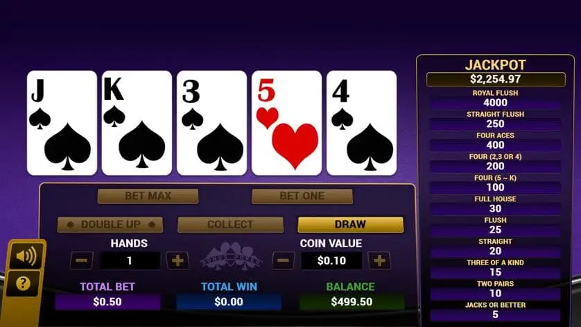 Pôquer Bônus Multi-Mão online