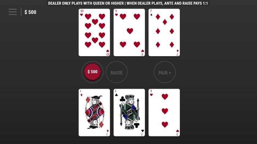 Tri Card Poker online